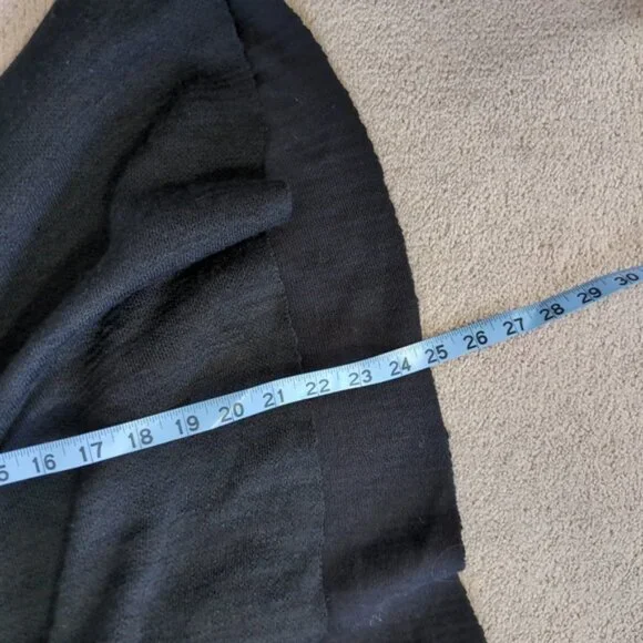 Free People Linen Cotton Coastal Whimsigoth Boho Dark Gypsy Festival Sweater M - Picture 5 of 9